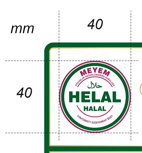 Dökümanlar - Şekil C: MEYEM Helal Logosu Ölçüleri