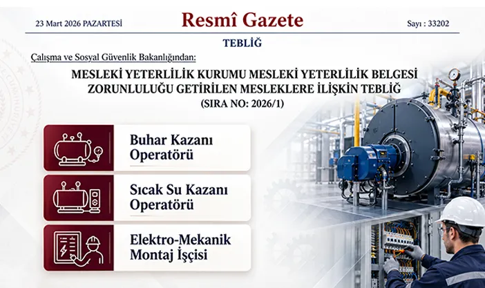 2026/1 Tebliğ MYK Belgesi Zorunluluğu